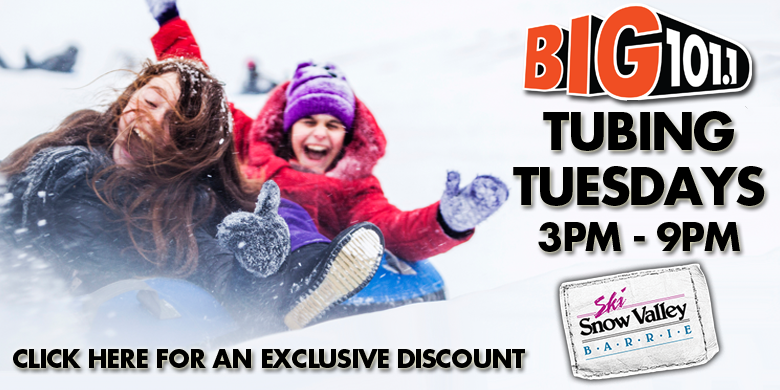 BIG 101’s Tubing Tuesdays @ Snow Valley